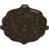 image36W x 26H x 1 12P Pesaro Ceiling MedallionHandpainted Stone Hearth Crackle