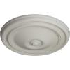 imageEkena Millwork CM12RE Reece Ceiling Medallion 12OD x 1 34P Fits Canopies up to 2 38 Factory PrimedPot of Cream Flat Finish