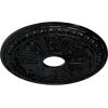 imageEkena Millwork CM18RA 18 18Inch OD 3 58Inch ID x 1 18Inch P Raymond Ceiling MedallionHandPainted Black Pearl