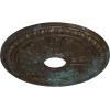 imageEkena Millwork CM18RA 18 18Inch OD 3 58Inch ID x 1 18Inch P Raymond Ceiling MedallionHandPainted Bronze Blue Patina