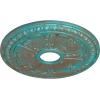 imageEkena Millwork CM18RA 18 18Inch OD 3 58Inch ID x 1 18Inch P Raymond Ceiling MedallionHandPainted Copper Green Patina