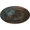 imageEkena Millwork CM22TN 22Inch OD Trinity Ceiling Medallion 22OD x 1 34P Fits Canopies up to 3 Factory PrimedBronze Blue Patina Metallic Series