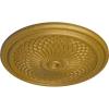 imageEkena Millwork CM22TN 22Inch OD Trinity Ceiling Medallion 22OD x 1 34P Fits Canopies up to 3 Factory PrimedPharaohs Gold Metallic Series