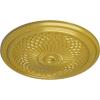 imageEkena Millwork CM22TN 22Inch OD Trinity Ceiling Medallion 22OD x 1 34P Fits Canopies up to 3 Factory PrimedRich Gold Metallic Series