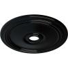 imageEkena Millwork CM24DIPGS Diane Ceiling Medallion 24OD x 3 58ID x 1 14P Fits Canopies up to 6 14 HandPainted Pharaohs GoldHandPainted Black Pearl