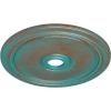 imageEkena Millwork CM24DIPGS Diane Ceiling Medallion 24OD x 3 58ID x 1 14P Fits Canopies up to 6 14 HandPainted Pharaohs GoldHandPainted Copper Green Patina