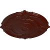 imageEkena Millwork CM39AT Attica Ceiling Medallion 39 12OD x 2 12P Fits Canopies up to 3 34 Factory PrimedBrushed Mahogany Flat Finish
