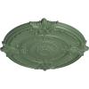 imageEkena Millwork CM53ATFCS Attica Acanthus Leaf Ceiling Medallion 53 12OD x 3 12P Fits Canopies up to 4 58 HandPainted Flash CopperAthenian Green Flat Finish