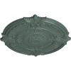 imageEkena Millwork CM53ATFCS Attica Acanthus Leaf Ceiling Medallion 53 12OD x 3 12P Fits Canopies up to 4 58 HandPainted Flash CopperCloud Burst Flat Finish