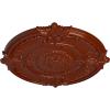 imageEkena Millwork CM53ATFCS Attica Acanthus Leaf Ceiling Medallion 53 12OD x 3 12P Fits Canopies up to 4 58 HandPainted Flash CopperFirebrick Flat Finish