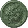 image14 12OD x 2 34P Katheryn Ceiling Medallion Fits Canopies up to 2 18Athenian Green Flat Finish