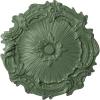 image16 34OD x 1 38P Plymouth Ceiling Medallion Fits Canopies up to 1 58Athenian Green Flat Finish
