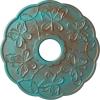 Hand-Painted Copper Green Patina