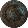 Hand-Painted Bronze Blue Patina