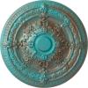 Hand-Painted Copper Green Patina