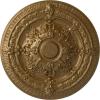 image26OD x 3P Vincent Ceiling Medallion Fits Canopies up to 6HandPainted Pale Gold