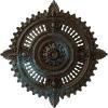 Hand-Painted Bronze Blue Patina