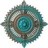 Hand-Painted Copper Green Patina