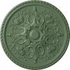 image32 58OD x 2P Bradford Ceiling Medallion Fits Canopies up to 6 58Athenian Green Flat Finish