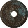 Hand-Painted Bronze Blue Patina
