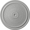 imageEkena Millwork CM22TN 22Inch OD Trinity Ceiling Medallion 22OD x 1 34P Fits Canopies up to 3 Factory PrimedFrost Flat Finish