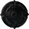 imageEkena Millwork CM39AT Attica Ceiling Medallion 39 12OD x 2 12P Fits Canopies up to 3 34 Factory PrimedJet Black Flat Finish