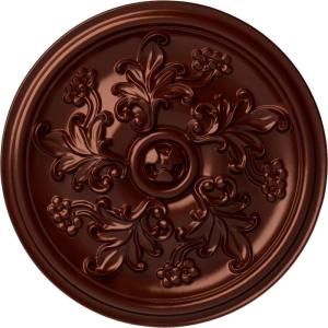 image14 12OD x 2 34P Katheryn Ceiling Medallion Fits Canopies up to 2 18Antique Copper Metallic Series