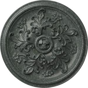 image14 12OD x 2 34P Katheryn Ceiling Medallion Fits Canopies up to 2 18Athenian Green Crackle Flat Finish