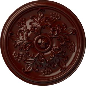 image14 12OD x 2 34P Katheryn Ceiling Medallion Fits Canopies up to 2 18Brushed Mahogany Flat Finish