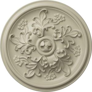 image14 12OD x 2 34P Katheryn Ceiling Medallion Fits Canopies up to 2 18Clear Yellow Flat Finish