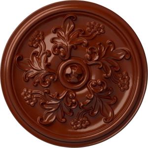 image14 12OD x 2 34P Katheryn Ceiling Medallion Fits Canopies up to 2 18Firebrick Flat Finish