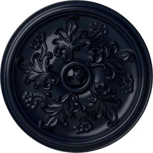 image14 12OD x 2 34P Katheryn Ceiling Medallion Fits Canopies up to 2 18Midnight Dream Flat Finish