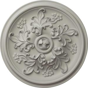image14 12OD x 2 34P Katheryn Ceiling Medallion Fits Canopies up to 2 18Pot of Cream Flat Finish