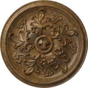 image14 12OD x 2 34P Katheryn Ceiling Medallion Fits Canopies up to 2 18Rubbed Bronze Metallic Series