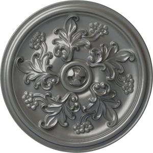 image14 12OD x 2 34P Katheryn Ceiling Medallion Fits Canopies up to 2 18Silver Metallic Series