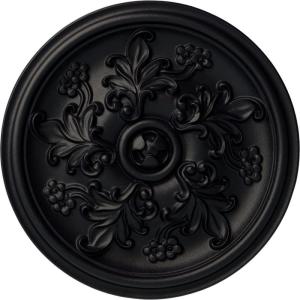 image14 12OD x 2 34P Katheryn Ceiling Medallion Fits Canopies up to 2 18Steel Gray Metallic Series