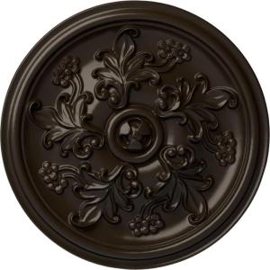 image14 12OD x 2 34P Katheryn Ceiling Medallion Fits Canopies up to 2 18Stone Hearth Flat Finish