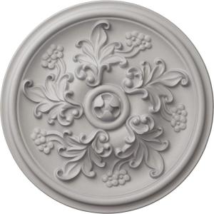 image14 12OD x 2 34P Katheryn Ceiling Medallion Fits Canopies up to 2 18Ultra Pure White Flat Finish