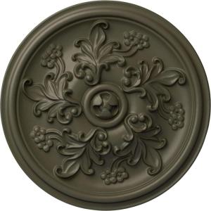 image14 12OD x 2 34P Katheryn Ceiling Medallion Fits Canopies up to 2 18Witch Hazel Flat Finish