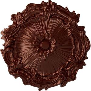 image16 34OD x 1 38P Plymouth Ceiling Medallion Fits Canopies up to 1 58Antique Copper Metallic Series