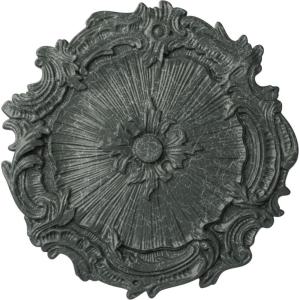 image16 34OD x 1 38P Plymouth Ceiling Medallion Fits Canopies up to 1 58Athenian Green Crackle Flat Finish