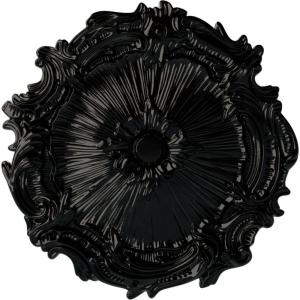 image16 34OD x 1 38P Plymouth Ceiling Medallion Fits Canopies up to 1 58Black Pearl Metallic Series