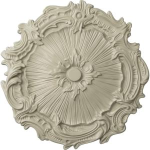 image16 34OD x 1 38P Plymouth Ceiling Medallion Fits Canopies up to 1 58Clear Yellow Flat Finish