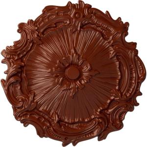 image16 34OD x 1 38P Plymouth Ceiling Medallion Fits Canopies up to 1 58Firebrick Flat Finish