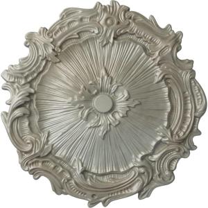 image16 34OD x 1 38P Plymouth Ceiling Medallion Fits Canopies up to 1 58Flash Gold Metallic Series
