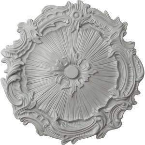 image16 34OD x 1 38P Plymouth Ceiling Medallion Fits Canopies up to 1 58Frost Flat Finish