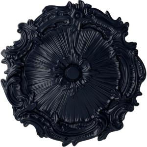 image16 34OD x 1 38P Plymouth Ceiling Medallion Fits Canopies up to 1 58Midnight Dream Flat Finish