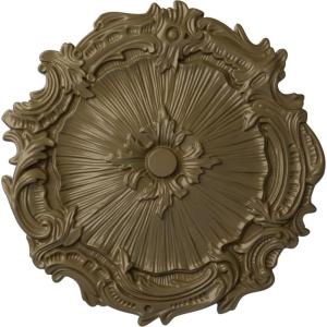 image16 34OD x 1 38P Plymouth Ceiling Medallion Fits Canopies up to 1 58Mississippi Mud Flat Finish