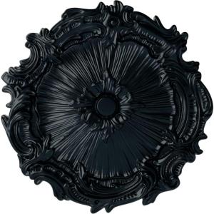 image16 34OD x 1 38P Plymouth Ceiling Medallion Fits Canopies up to 1 58Night Shade Flat Finish