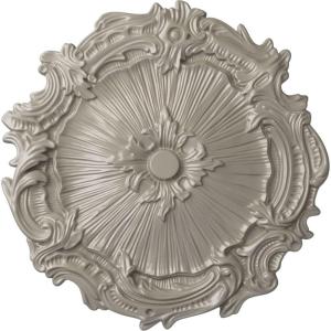 image16 34OD x 1 38P Plymouth Ceiling Medallion Fits Canopies up to 1 58Pearl White Metallic Series